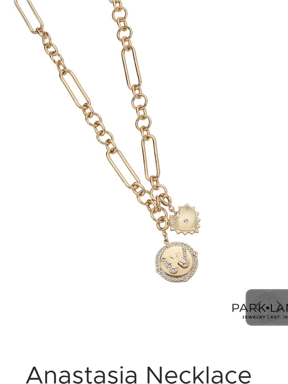 Park Lane Gold-Tone Layered Charm Necklace